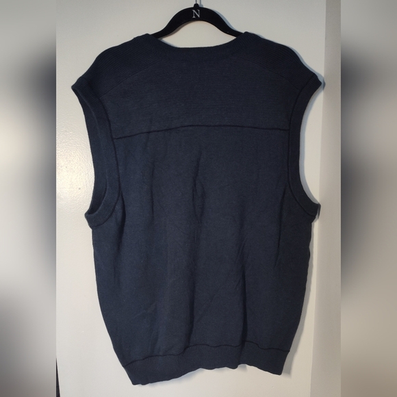 Cutter&Buck Men's Navy Sweater Vest Size Lg #505 - Picture 2 of 2